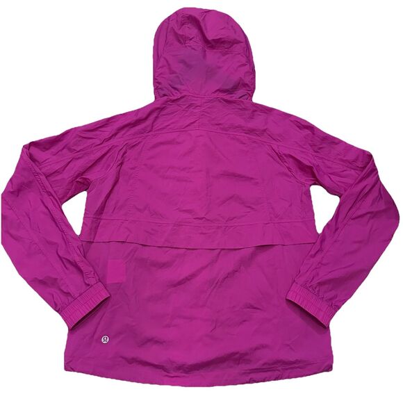 Lululemon Hood Lite Packable Jacket 4 Windbreaker Rain Lightweight Vent Run Gym - Picture 7 of 12